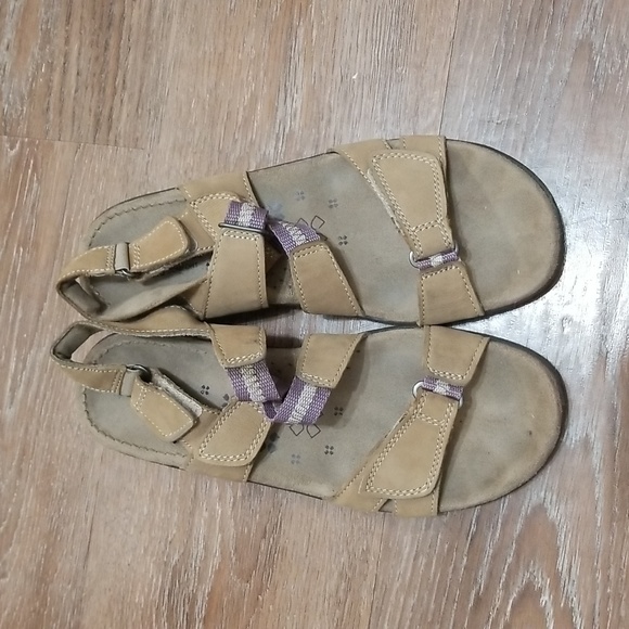 (9.5M) Naturalizer N5 Comfort Leather Strappy Sling-Back Outdoor Beach Vacation - Picture 6 of 10